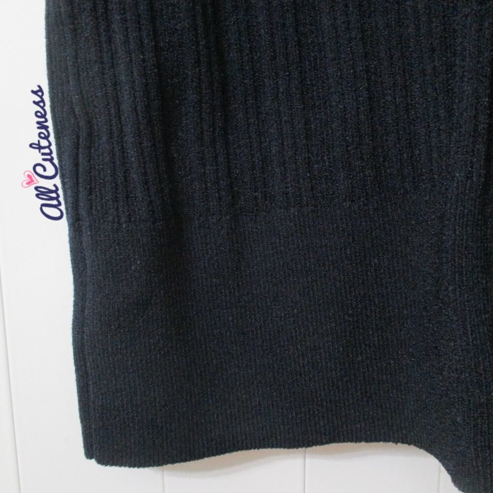 Kate Spade Navy Colorblock Short Sleeve Sweater Top Size L - Picture 8 of 10